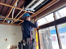 多くのことをしなくてはいけない工事初日